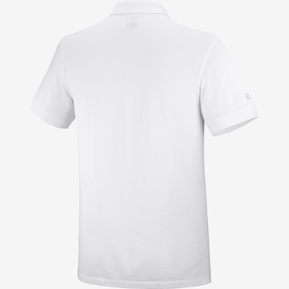 Salomon T shirts Canada - Salomon Men's OUTLIFE SS POLO M White