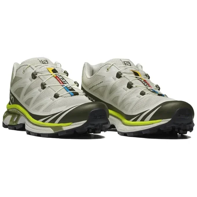 Salomon XT-6 “Grey Beige Neon”